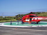 消防庁ヘリコプターによる被災者救出訓練 画像