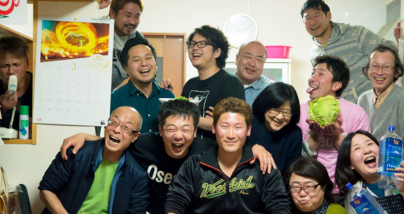 Picture of With the editors of Soma Taberu Tsushin
