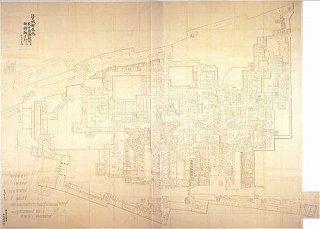 江戸城御本丸表中奥御殿向並御櫓御多門共惣地絵図（万延）