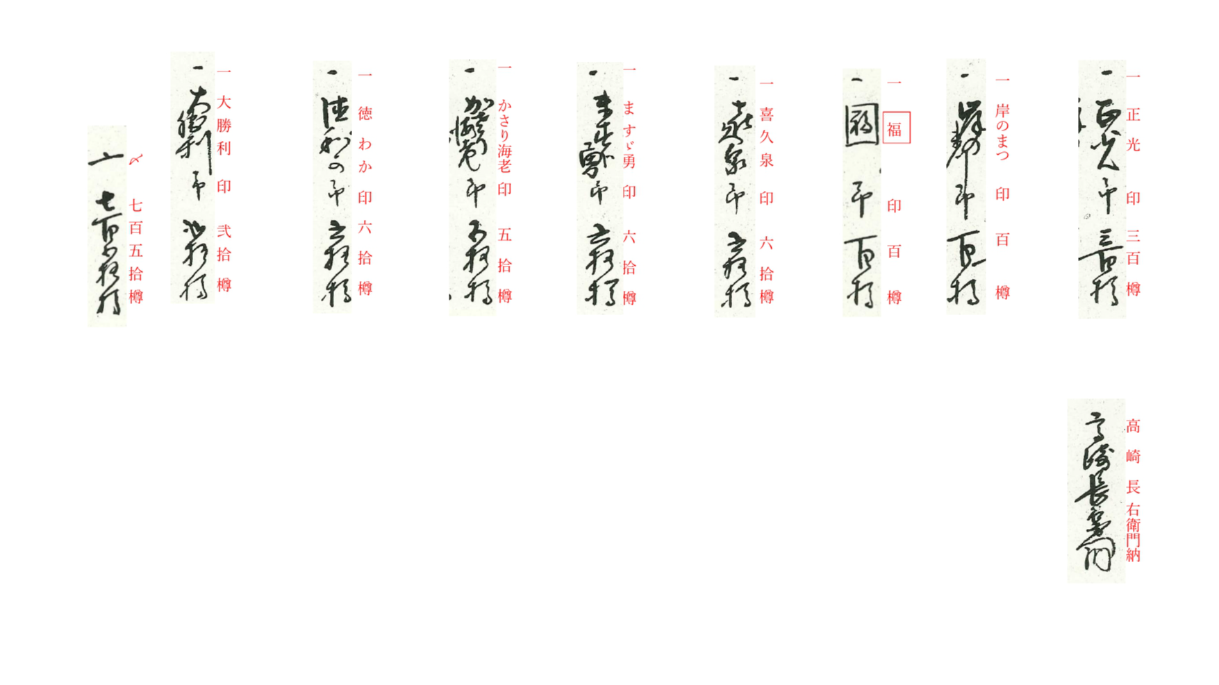『明治元年・順立帳・７』　解読