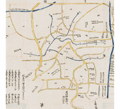 【豊島郡　代々木村図　共十六枚之内　（帙書:江戸各郷村図　乾）〜デジタルアーカイブ登載資料】