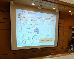 工事説明会会場風景_工事敷地周辺図の画像