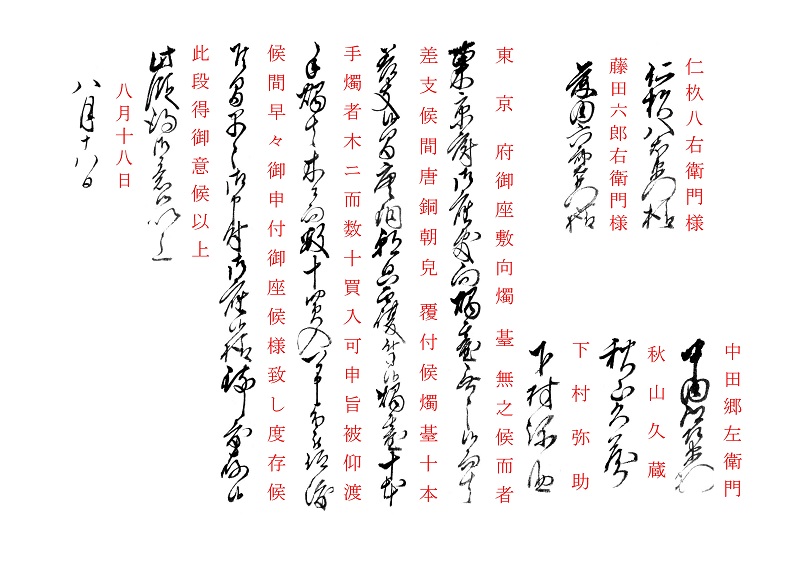 東京府の開庁準備