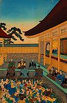 御能拝見中
