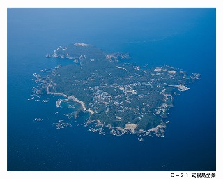 式根島全景
