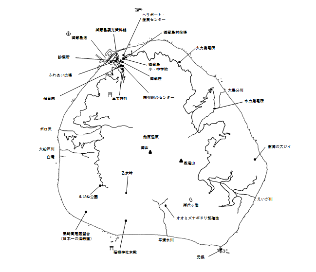 御蔵島地図